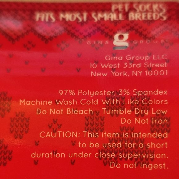 3/$27 Happy Howlidays Owner and Small Pet Socks - NWT - Picture 3 of 3